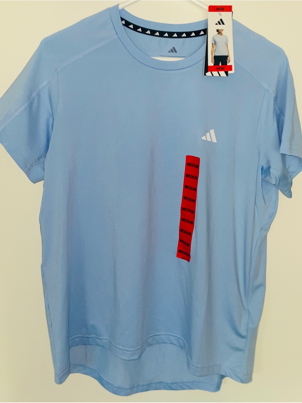 adidas Light Blue Women's Short Sleeve Tee